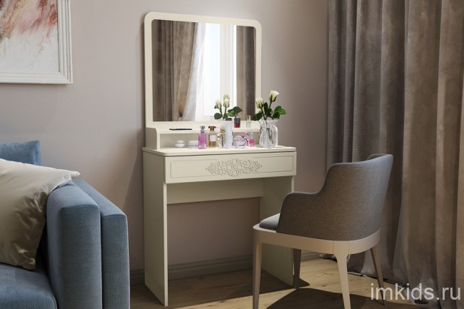 Стол туалетный Ассоль Лайт (ваниль ваниль  750x400x1500)