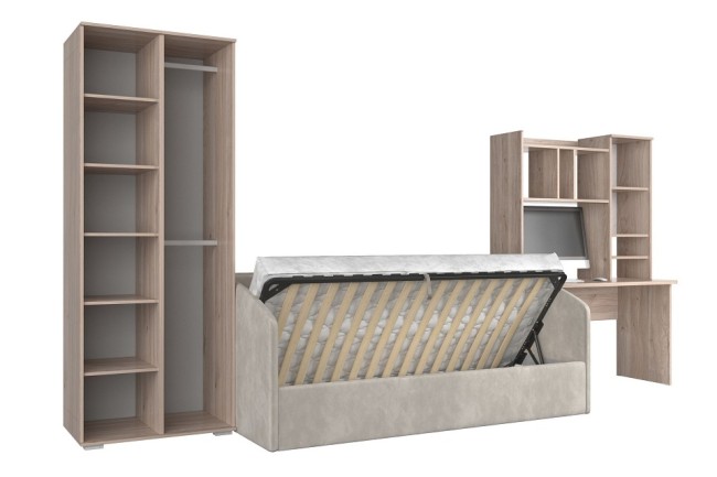 Гарнитур для детской Лайк К12 (дуб мария дуб мария, индиго капучино )