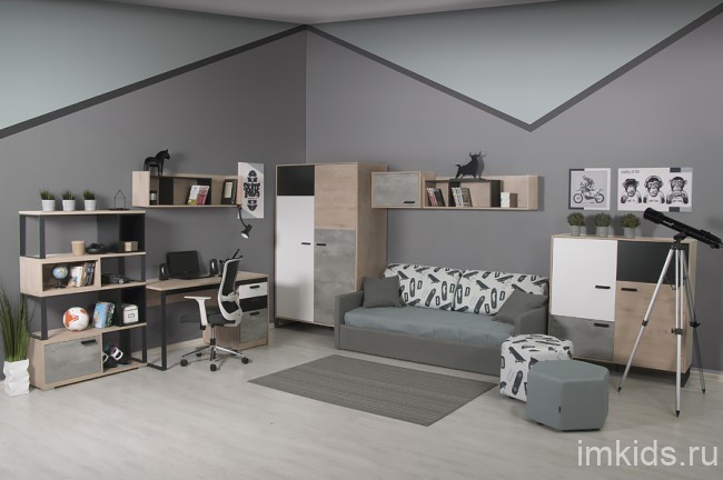 Шкаф пенал "Либерти Блэк"