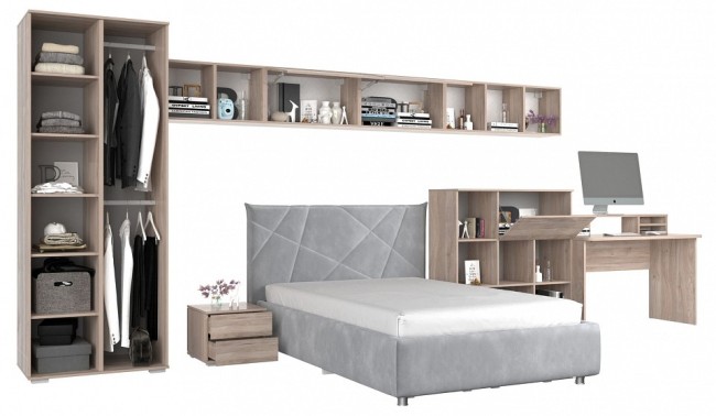 Гарнитур для детской Лайк КД146 (дуб мария галька, дуб мария галька )