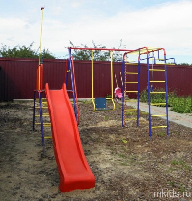 Детский игровой комплекс "Пионер Морячок" дачный с горкой
