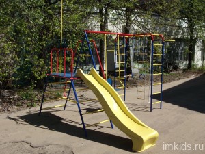 Детский игровой комплекс "Пионер Морячок" дачный с горкой