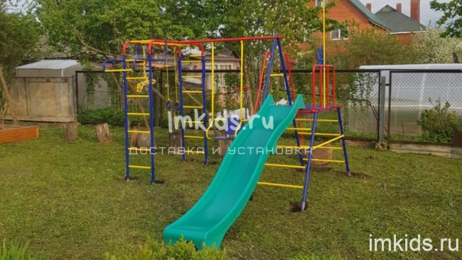 Детский игровой комплекс "Пионер Морячок" дачный с горкой