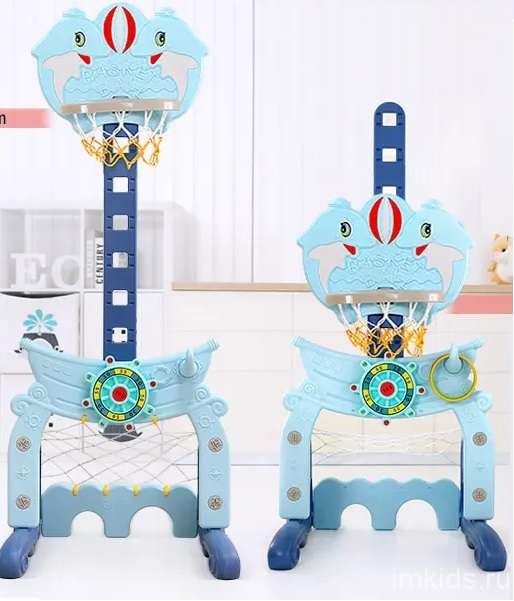 Стойка баскетбольная "Морская" PS-075-B синий