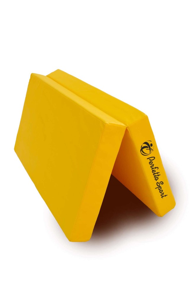 Мат № 10 (100 х 150 х 10) складной 1 сложение "PERFETTO SPORT" жёлтый