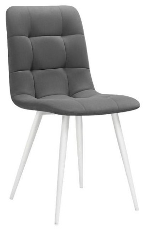 Стул Челси (белый  темно-серый velutto 32 490x600x800)