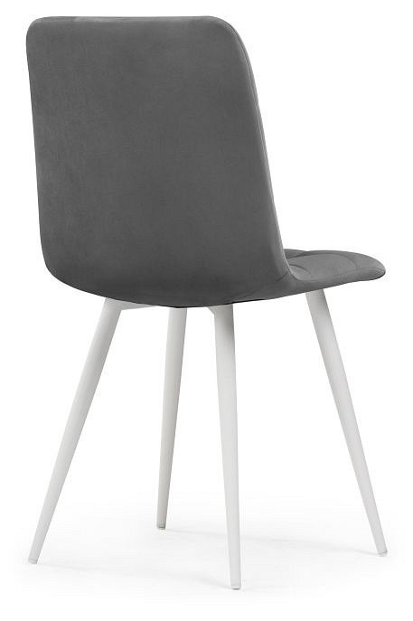 Стул Челси (белый  темно-серый velutto 32 490x600x800)