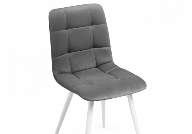 Стул Челси (белый  темно-серый velutto 32 490x600x800)