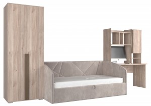 Гарнитур для детской Лайк К12 (дуб мария дуб мария, какао капучино )