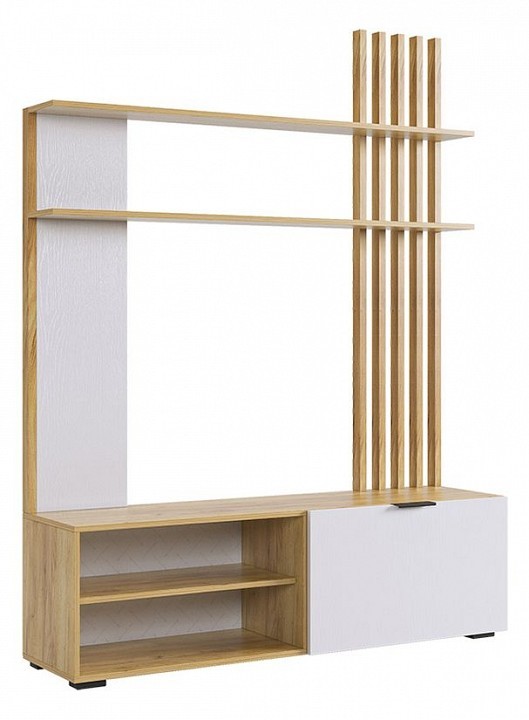 Набор для гостиной Бери К3 (дуб крафт золотой белое дерево  )