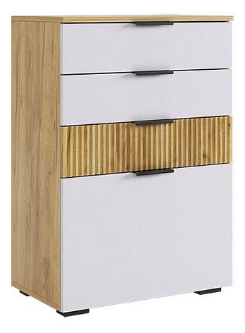 Набор для гостиной Бери К3 (дуб крафт золотой белое дерево  )