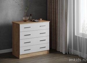 Комод длинный Катрин 3, дуб крафт золотой/белый Комод длинный Катрин 3, дуб крафт золотой/белый