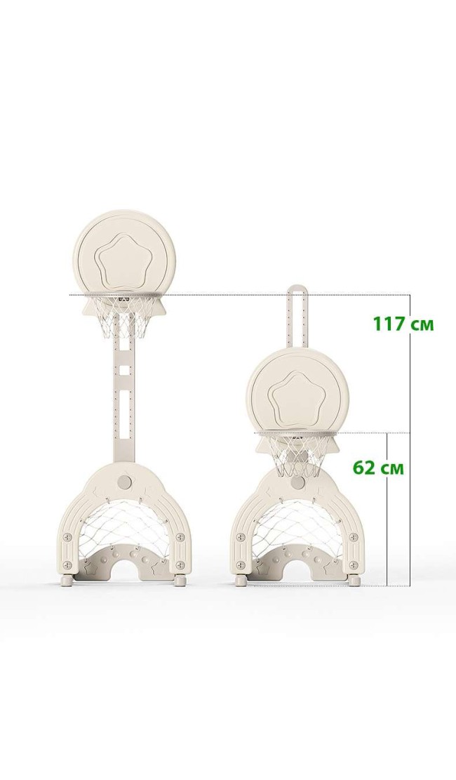 Стойка баскетбольная "Гольф" PS-074-W белый