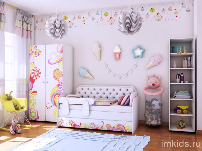 Детская кровать тахта "Белоснежная"