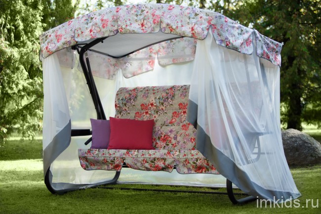 Качели садовые OLSA "Турин Премиум FLOWER"