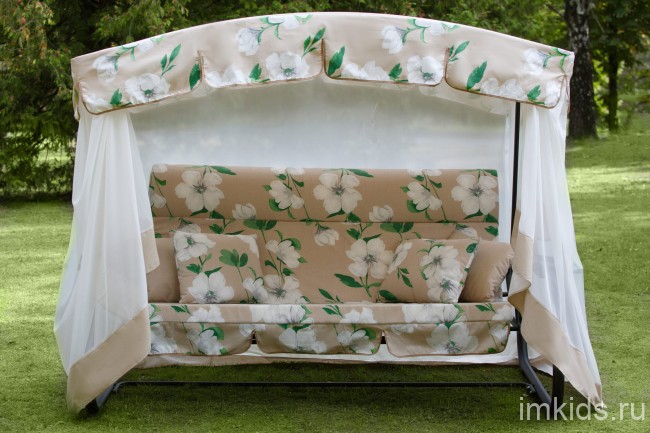 Качели садовые OLSA "Турин Премиум FLOWER"