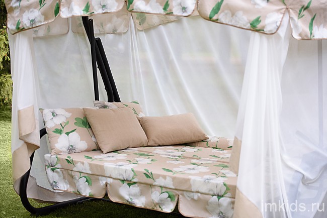 Качели садовые OLSA "Турин Премиум FLOWER"