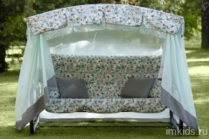 Качели садовые OLSA "Турин Премиум FLOWER"