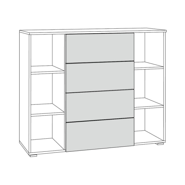 Комод Остин 16.221, Графит