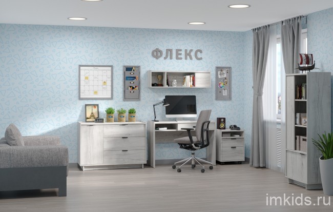 Гостиная Флекс. Комплект 3, Дуб Шавиниган Гостиная Флекс. Комплект 3, Дуб Шавиниган