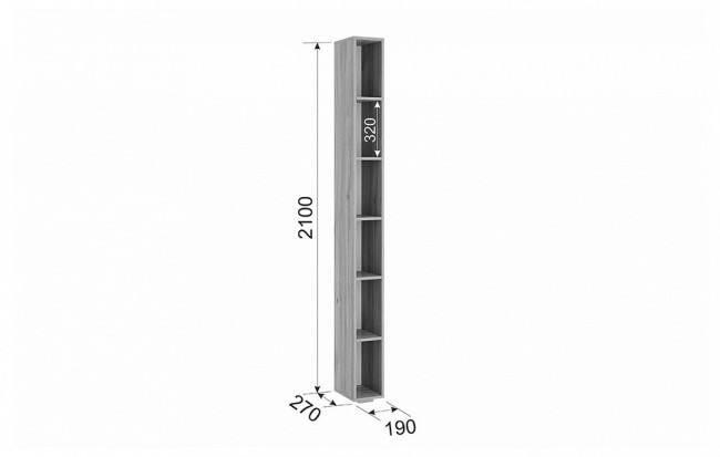 Гарнитур для спальни Лайк КС96 (дуб мария графит, дуб мария графит )