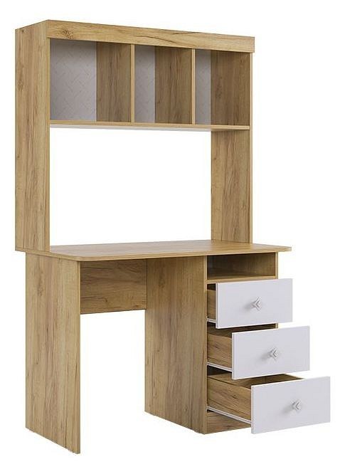 Стол письменный Форсаж (дуб крафт золотой белый 1000x600x1540) Стол письменный Форсаж (дуб крафт золотой белый 1000x600x1540)