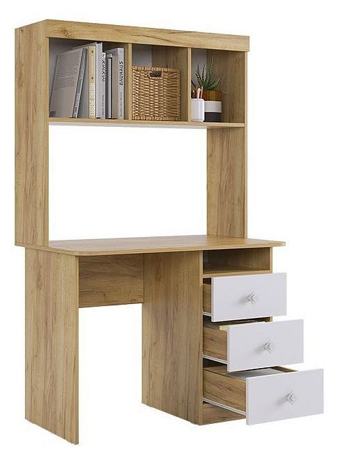 Стол письменный Форсаж (дуб крафт золотой белый 1000x600x1540) Стол письменный Форсаж (дуб крафт золотой белый 1000x600x1540)