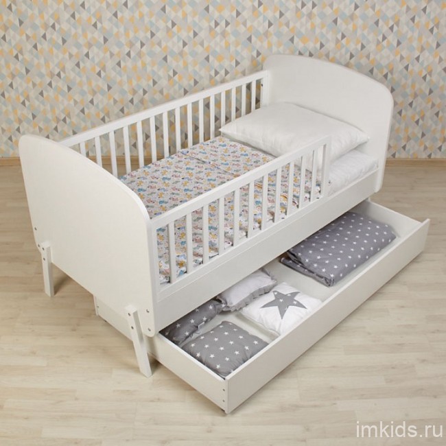 Кровать Mirum 2010 (белый 1712x900x900) Кровать Mirum 2010 (белый 1712x900x900)