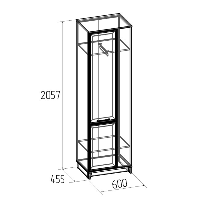 Шкаф для одежды Аурелио 12, белый