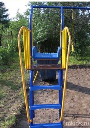 VERESK Дополненительный модуль Горка к комплексу (с площадкой и широкими ступенями)