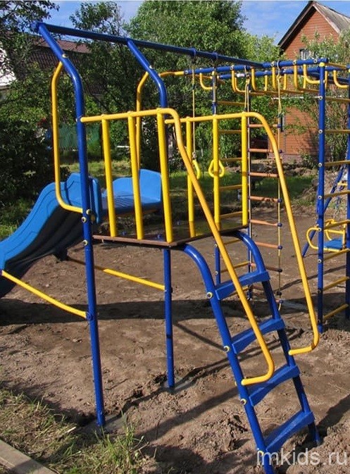 VERESK Дополненительный модуль Горка к комплексу (с площадкой и широкими ступенями)