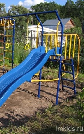 VERESK Дополненительный модуль Горка к комплексу (с площадкой и широкими ступенями)