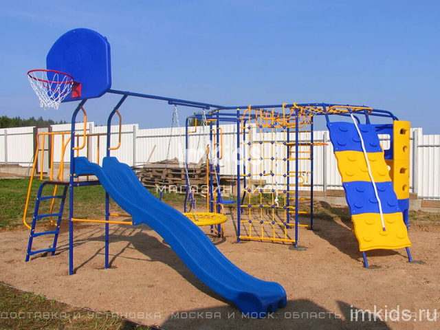 VERESK Дополненительный модуль Горка к комплексу (с площадкой и широкими ступенями)