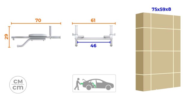 Брусья навесные Romana Dop2 (6.03.04-20) лимон