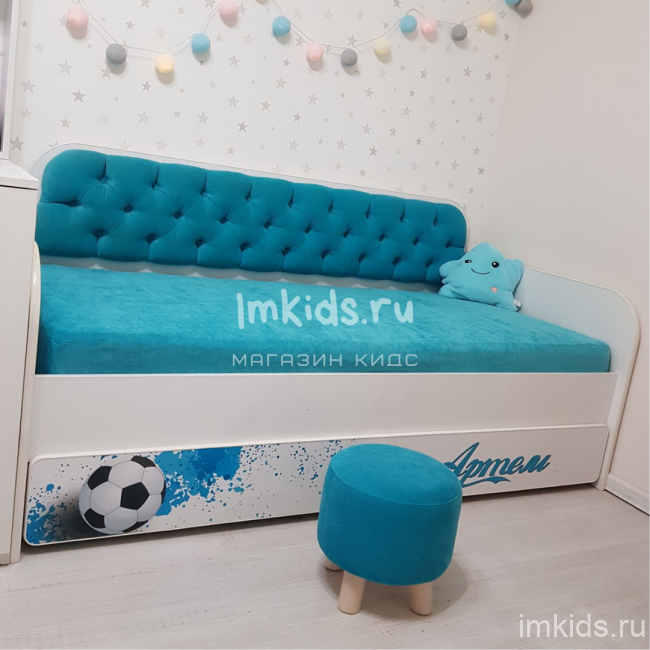 Детская кровать тахта "Бирюзовая"