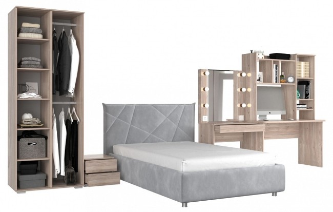 Гарнитур для детской Лайк КД147 (дуб мария галька, дуб мария галька )