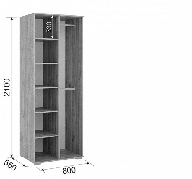 Гарнитур для детской Лайк КД147 (дуб мария галька, дуб мария галька )