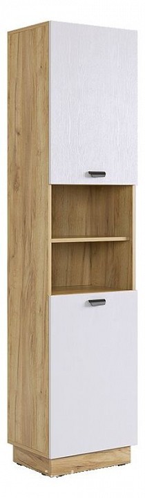 Шкаф комбинированный Моди (дуб крафт золотой белое дерево  450x350x1885)