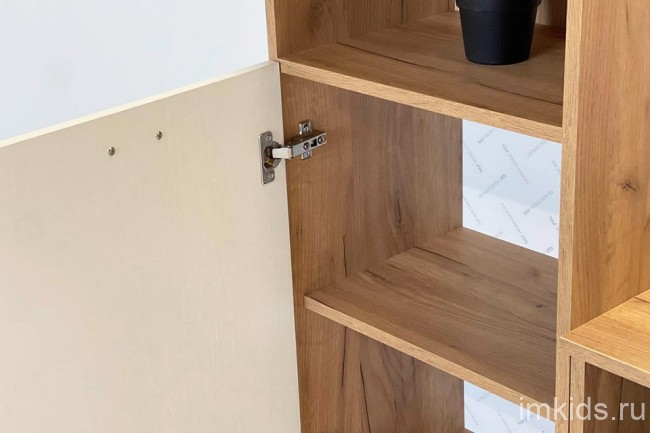 Шкаф комбинированный Моди (дуб крафт золотой белое дерево  450x350x1885)