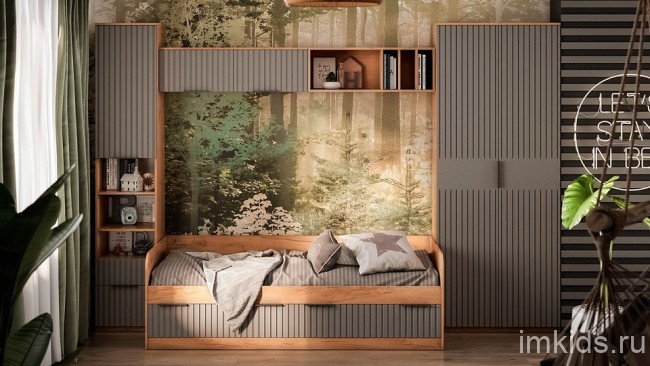 Полка навесная Хилтон Исп 1.1 (дуб крафт золотой   940x321x328)