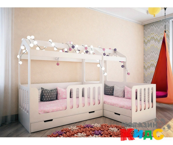 Кровать домик Сказка для 2-х детей 160х80