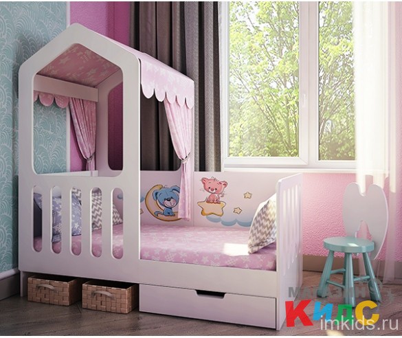 Кровать домик Сказка для 2-х детей 160х80
