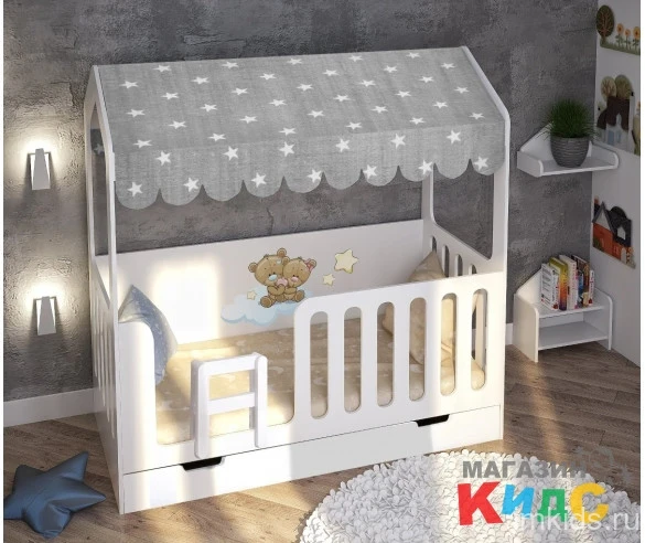 Кровать домик Сказка для 2-х детей 160х80 Кровать домик Сказка для 2-х детей 160х80