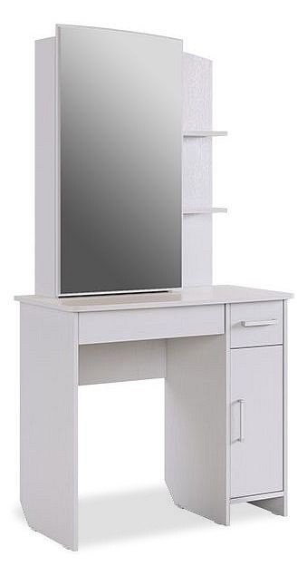 Стол туалетный Виктория-1 (белое дерево белое дерево, зеркальный  850x430x1650)