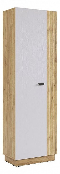 Шкаф платяной Моди (дуб крафт золотой белое дерево  600x350x1885)