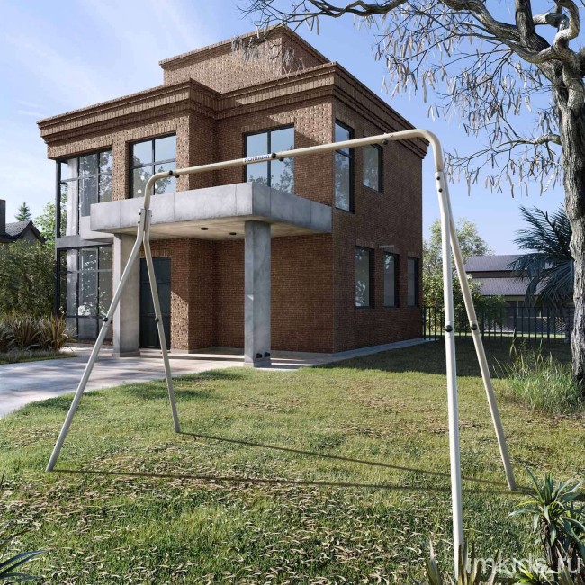 Качели двойные (без качелей) Romana R.103.28.04 (серый)