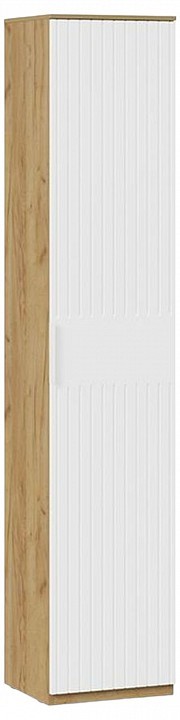 Шкаф для белья Хилтон Исп. 2 (дуб крафт золотой белый  450x428x2260)