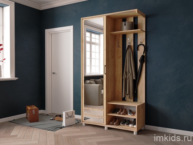 Прихожая Ларго-2, дуб крафт золотой