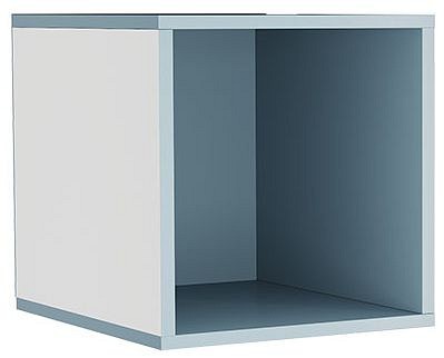 Полка Лайк 49 (белый, индиго   330x370x330)