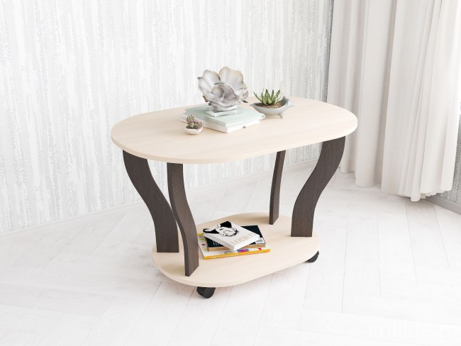 Столик журнальный Консул-3, дуб молочный